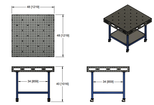 4x4 Flat Pack Welding Table Kit